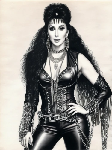 tura satana,callisto,joan collins-hollywood,celtic queen,fantasy woman,cleopatra,madonna,1980s,dark angel,1980's,carpathian,lady honor,goth woman,birds of prey-night,black angel,sorceress,miss circassian,costume design,artemisia,femme fatale,Illustration,Black and White,Black and White 30