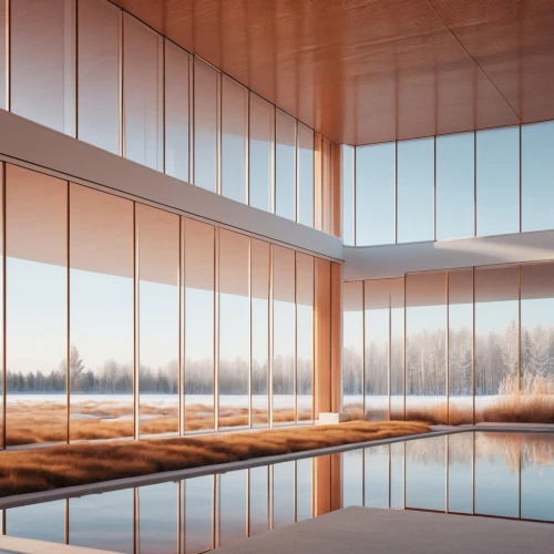 glass wall,glass facade,3d rendering,wooden windows,archidaily,glass facades,daylighting,infinity swimming pool,pool house,modern architecture,dunes house,render,aqua studio,row of windows,mirror house,glass roof,glass panes,futuristic architecture,interior modern design,lattice windows,Photography,General,Realistic