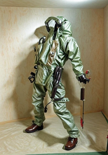 hazmat suit,protective suit,actionfigure,action figure,contamination,protective clothing,coveralls,personal protective equipment,dry suit,collectible action figures,3d figure,paintball equipment,gas welder,biohazard,chemical container,chemical disaster exercise,display dummy,game figure,respirator,rain suit