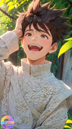 miguel of coco,bright sun,ecstatic,takikomi gohan,picking flowers,boy praying,sun god,in the tall grass,sunshine,a smile,flower nectar,anime boy,studio ghibli,happy kid,summer background,laughing bird,a beautiful day,baby laughing,killua,tracer,Anime,Anime,Traditional