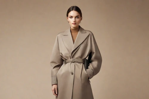 long coat,overcoat,trench coat,coat,old coat,imperial coat,coat color,menswear for women,brown fabric,frock coat,black coat,women's clothing,sackcloth textured,one-piece garment,robe,women clothes,outerwear,women fashion,drape,neutral color,Photography,Realistic