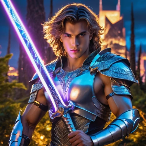 he-man,wall,male elf,fantasy warrior,libra,cg artwork,swordsman,valerian,defense,purple,heroic fantasy,alexander,perseus,sagittarius,male character,aquaman,zodiac sign libra,rein,cleanup,digital compositing,Photography,General,Realistic