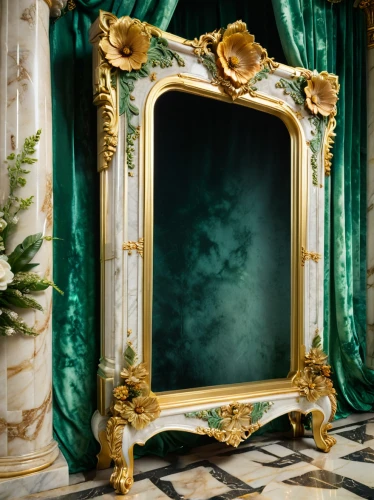 decorative frame,theater curtain,damask background,magic mirror,stage curtain,rococo,art deco frame,gold stucco frame,art nouveau frame,art nouveau frames,antique background,theatre curtains,wedding frame,theater curtains,mirror frame,gold foil art deco frame,armoire,botanical frame,peony frame,a curtain,Photography,General,Fantasy