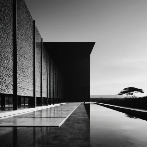 dunes house,asian architecture,architecture,blackandwhitephotography,archidaily,house silhouette,architectural,black landscape,modern architecture,forms,monochrome photography,kirrarchitecture,water wall,corten steel,japanese architecture,contemporary,reflecting pool,architect,structure silhouette,art museum,Illustration,Black and White,Black and White 33
