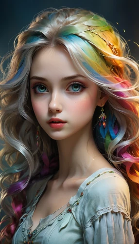 fairy tale character,faery,fantasy art,faerie,rapunzel,mystical portrait of a girl,fae,eglantine,fantasy portrait,little girl fairy,fairy queen,jessamine,rainbow rose,rosa 'the fairy,painter doll,fairytale characters,fantasy picture,3d fantasy,fantasy girl,rosa ' the fairy,Illustration,Realistic Fantasy,Realistic Fantasy 16