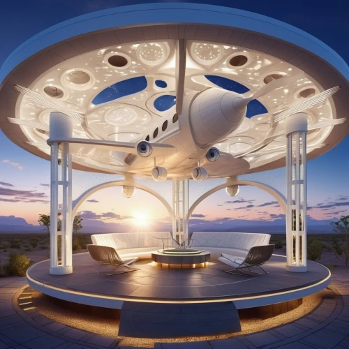 sky space concept,ufo interior,musical dome,futuristic landscape,futuristic architecture,planetarium,solar cell base,futuristic art museum,roof domes,ufo,3d rendering,sky apartment,flying saucer,earth station,spaceship space,orrery,futuristic,hub,teacups,bee-dome,Photography,General,Realistic