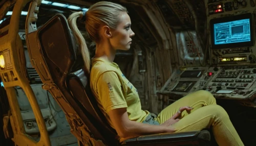 yellow jumpsuit,valerian,yellow machinery,aurora yellow,yellow,district 9,sci fi,yellow mustard,high-visibility clothing,space-suit,sci - fi,sci-fi,spacesuit,canary,yellow color,science fiction,yellow and black,female doctor,cockpit,space suit,Conceptual Art,Sci-Fi,Sci-Fi 13