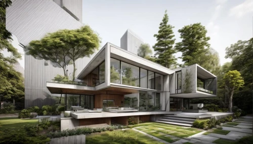 modern architecture,modern house,cubic house,cube house,futuristic architecture,glass facade,arq,3d rendering,residential,residential house,archidaily,eco-construction,contemporary,house in the forest,smart house,asian architecture,dunes house,modern building,metal cladding,arhitecture,Architecture,Villa Residence,Modern,Bauhaus