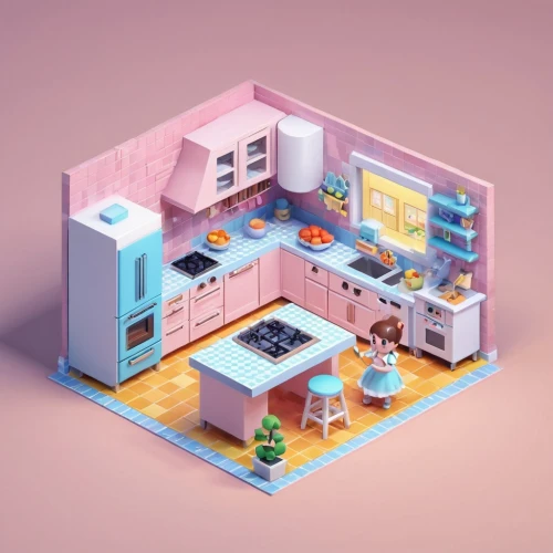 an apartment,shared apartment,isometric,apartment,cube house,miniature house,apartment house,small house,smart home,3d render,kids room,little house,smarthome,doll house,cubic house,3d mockup,playing room,apartments,lego pastel,sky apartment,Unique,3D,3D Character