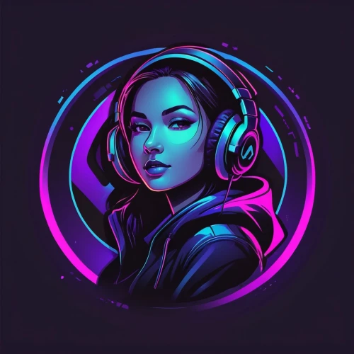 vector illustration,twitch icon,spotify icon,vector art,vector graphic,vector design,twitch logo,phone icon,tiktok icon,edit icon,vector girl,growth icon,headset profile,custom portrait,dribbble icon,dj,jaya,echo,retro music,headset,Unique,Design,Logo Design