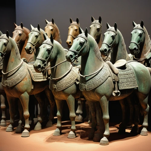 terracotta warriors,the terracotta army,equines,cavalry,horse herd,horses,horse horses,mounted police,arabian horses,horse riders,bay horses,equine coat colors,two-horses,andalusians,equine,beautiful horses,horsepower,horse heads,carriages,horse tack,Illustration,Abstract Fantasy,Abstract Fantasy 07