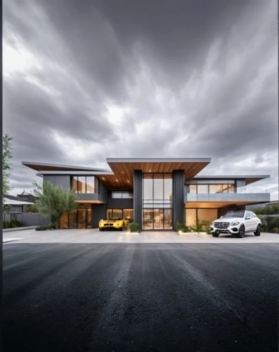 modern house,3d rendering,render,mid century house,dunes house,contemporary,modern architecture,crown render,residential house,car showroom,new housing development,timber house,mid century modern,residential,villas,luxury home,clubhouse,archidaily,modern building,large home