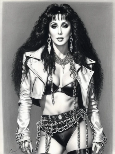 joan collins-hollywood,tura satana,madonna,callisto,1980's,1980s,80s,eighties,cleopatra,ann margaret,shoulder pads,jean simmons-hollywood,brooke shields,vintage drawing,mercury,ann margarett-hollywood,pencil drawing,fantasy woman,retro woman,celtic queen,Illustration,Black and White,Black and White 30