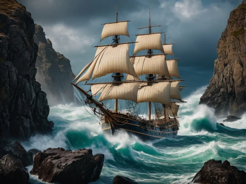 sea sailing ship,sail ship,sailing ship,galleon ship,sailing ships,east indiaman,caravel,full-rigged ship,three masted sailing ship,pirate ship,galleon,sailing vessel,sea fantasy,tallship,ghost ship,tall ship,maelstrom,fantasy picture,barquentine,world digital painting,Photography,General,Fantasy