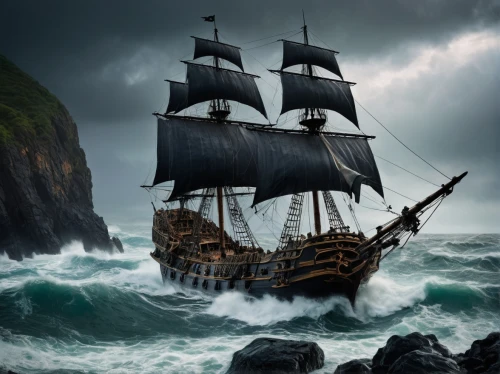 galleon ship,sea sailing ship,east indiaman,galleon,pirate ship,maelstrom,caravel,sail ship,sailing ship,ghost ship,sloop-of-war,mayflower,full-rigged ship,sailing ships,shipwreck,sea fantasy,barquentine,longship,sea storm,three masted sailing ship,Photography,General,Fantasy