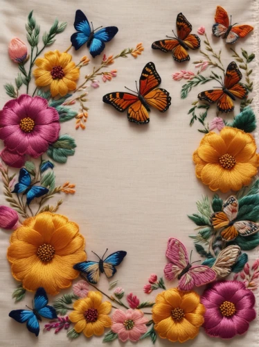 embroidered flowers,vintage embroidery,flower fabric,butterfly floral,flower blanket,embroidery,flowers fabric,fabric flowers,butterfly pattern,stitched flower,embroider,embroidered leaves,fabric painting,floral border,blanket of flowers,flower wall en,floral border paper,embroidered,floral garland,flower garland,Photography,General,Commercial