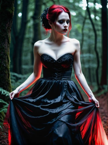 gothic dress,gothic fashion,ballerina in the woods,gothic woman,red riding hood,vampire woman,faery,queen of hearts,vampire lady,gothic style,gothic portrait,dark gothic mood,goth woman,fairy queen,faerie,little red riding hood,red gown,enchanted forest,fae,ball gown,Photography,Artistic Photography,Artistic Photography 04