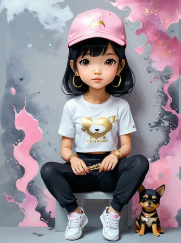 painter doll,kids illustration,world digital painting,artist doll,anime japanese clothing,cute cartoon character,digital painting,fashion dolls,custom portrait,fashion doll,cute cartoon image,girl with cereal bowl,anime cartoon,digital art,girl sitting,photo painting,portrait background,designer dolls,girl in t-shirt,monchhichi,Conceptual Art,Fantasy,Fantasy 03