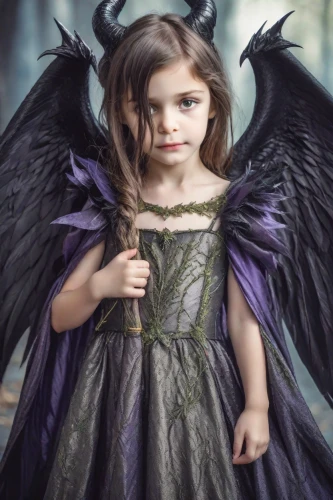 little girl fairy,child fairy,dark angel,evil fairy,black angel,angel girl,little angel,faery,angelology,fairy queen,vintage angel,angel wings,fallen angel,faerie,angel of death,harpy,crying angel,little angels,mystical portrait of a girl,archangel,Photography,Realistic