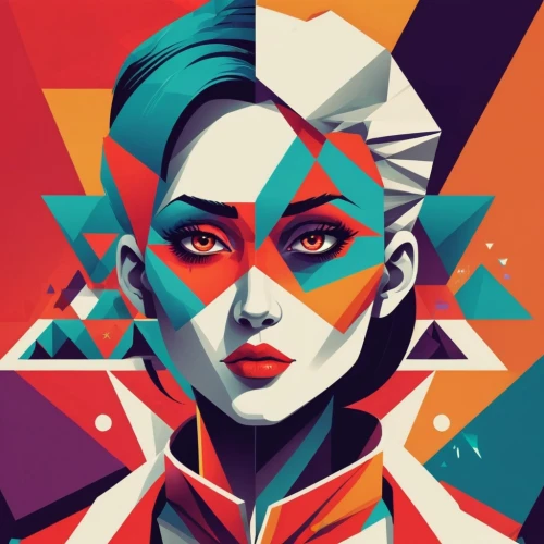 vector illustration,vector girl,fashion vector,vector art,wpap,vector graphic,art deco woman,adobe illustrator,transistor,retro woman,vector graphics,pop art style,cool pop art,abstract retro,low poly,vector design,pop art woman,illustrator,retro girl,anaglyph,Illustration,Vector,Vector 17