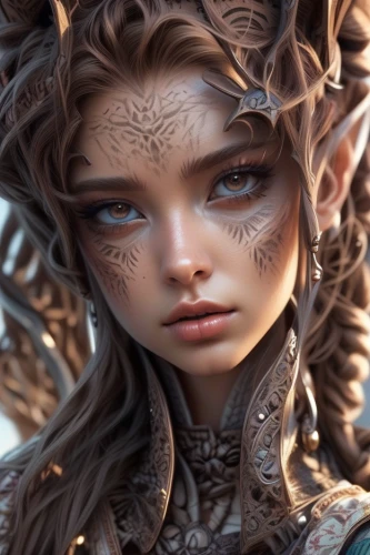 dryad,faery,fantasy portrait,violet head elf,fae,faerie,wood elf,elven,fantasy art,faun,medusa,the enchantress,tiger lily,male elf,fantasy woman,3d fantasy,dark elf,elf,gara,female warrior