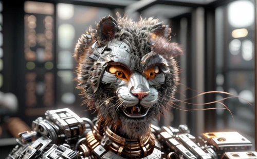 cat warrior,lynx,rocket raccoon,lynx baby,armored animal,wildcat,amurtiger,tabby cat,silver tabby,breed cat,royal tiger,canis panther,maincoon,tiger cat,3d rendered,catlike,render,bobcat,rex cat,tigerle