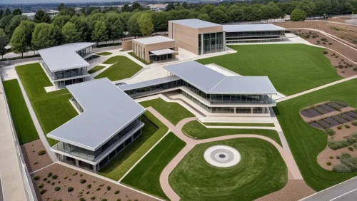 biotechnology research institute,view from above,business school,school design,chancellery,kettunen center,north american fraternity and sorority housing,new building,bird's-eye view,equestrian center,music conservatory,campus,newly constructed,home of apple,agricultural engineering,aerial view,research institute,dessau,performing arts center,aerial photograph,Photography,General,Realistic