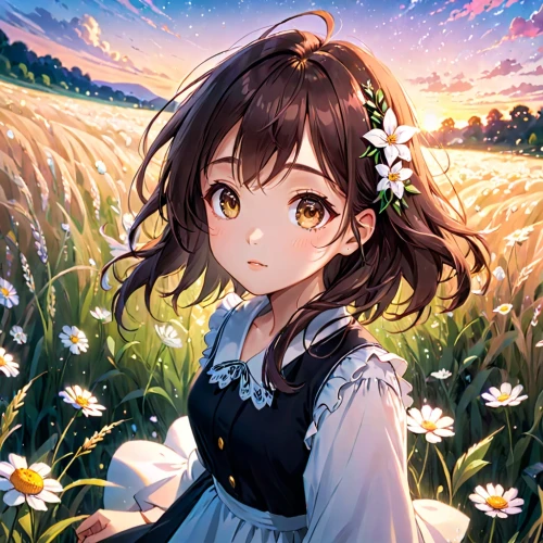 flower background,field of flowers,floral background,blooming field,japanese floral background,flower field,spring background,springtime background,holding flowers,flowers field,falling flowers,euphonium,sea of flowers,summer flower,blooming grass,portrait background,country dress,girl in flowers,picking flowers,girl picking flowers,Anime,Anime,General