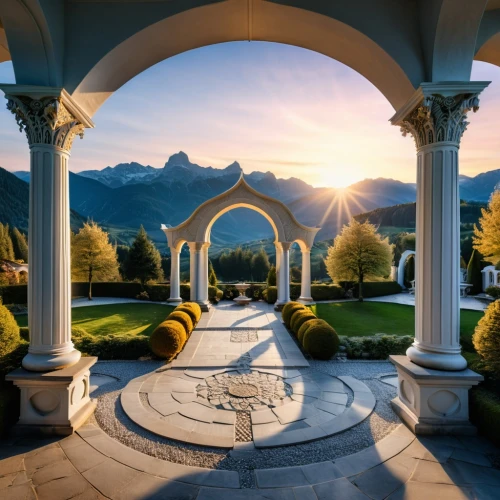 banff springs hotel,three centered arch,monastery garden,prislop monastery,fairmont chateau lake louise,mainau,south tyrol,trento,three pillars,berchtesgaden national park,canton of glarus,marble palace,villa balbianello,pillars,water palace,switzerland chf,hall of supreme harmony,austria,persian architecture,colonnade,Photography,General,Realistic