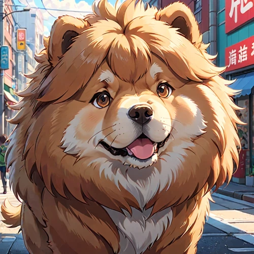 tibetan mastiff,chow-chow,chow chow,lion,golden retriever,cheerful dog,street dog,long-haired hihuahua,dog illustration,canine,lion number,samoyed,lhasa,lion head,nikko,pungsan dog,lion father,outdoor dog,lhasa apso,male lion,Anime,Anime,Realistic