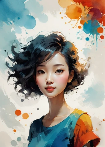 world digital painting,mulan,digital painting,oriental girl,little girl in wind,illustrator,asian woman,girl portrait,geisha,geisha girl,painting technique,fantasy portrait,artist color,colorful background,vietnamese woman,girl with speech bubble,japanese woman,flower painting,mystical portrait of a girl,painting,Conceptual Art,Fantasy,Fantasy 16