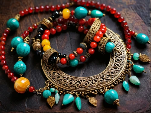 buddhist prayer beads,prayer beads,khamsa,ethnic design,adornments,red heart medallion,genuine turquoise,hamsa,bracelet jewelry,women's accessories,black-red gold,rakhi,jewellery,east indian pattern,teardrop beads,rudraksha,rakshabandhan,gift of jewelry,house jewelry,tribal bull