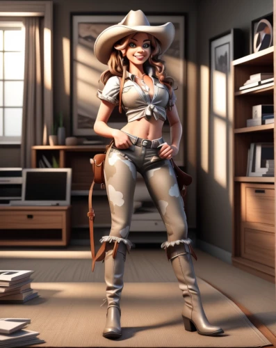 cowgirl,cleaning woman,cowgirls,cow boy,cowboy,sheriff,countrygirl,the hat-female,cowboy hat,croft,cowboy bone,sombrero mist,female worker,3d render,housework,lady medic,lasso,pubg mascot,straw hat,housekeeper