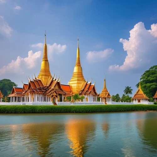 buddhist temple complex thailand,dhammakaya pagoda,phra nakhon si ayutthaya,thai temple,myanmar,chiang mai,cambodia,chiang rai,grand palace,ayutthaya,bangkok,laos,kuthodaw pagoda,thailand,thai,southeast asia,vientiane,thailad,golden buddha,mekong,Photography,General,Realistic