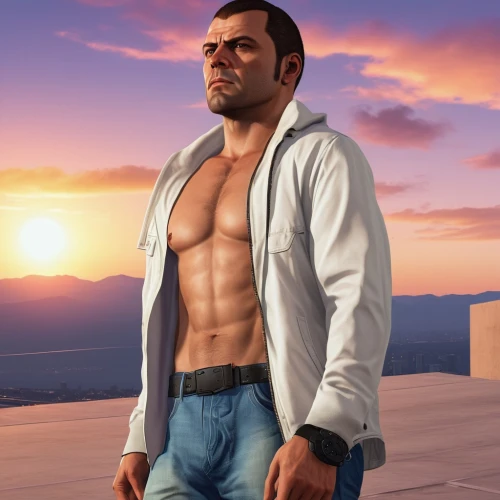 male character,male nurse,ryan navion,white clothing,male model,gale,beach background,undershirt,male poses for drawing,cg artwork,edge muscle,muscle icon,summer clothing,dusk background,chest,ken,main character,everett,portrait background,croft,Photography,General,Realistic