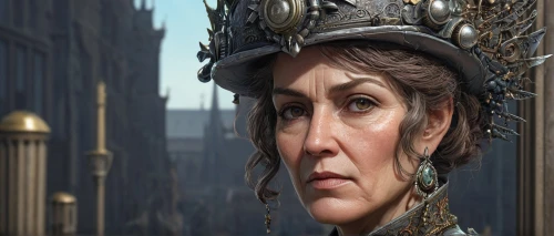 queen cage,cepora judith,crown render,head woman,joan of arc,celtic queen,the hat of the woman,queen s,queen anne,caesar,cgi,queen crown,athena,artemisia,miss circassian,caesar cut,imperial crown,lady justice,cleopatra,the crown,Illustration,Realistic Fantasy,Realistic Fantasy 12