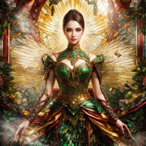 the enchantress,fantasy art,faery,fairy peacock,fairy queen,faerie,fantasy picture,fantasy woman,archangel,fantasy portrait,dryad,sorceress,goddess of justice,celtic queen,rosa 'the fairy,the archangel,priestess,flower fairy,elven,fire angel