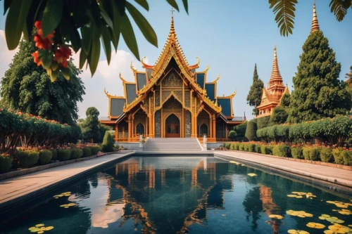 thai temple,buddhist temple complex thailand,phra nakhon si ayutthaya,chiang mai,cambodia,chiang rai,bangkok,grand palace,myanmar,thai,thailand,ayutthaya,vientiane,kuthodaw pagoda,southeast asia,laos,thai buddha,asian architecture,dhammakaya pagoda,thailad,Photography,General,Realistic