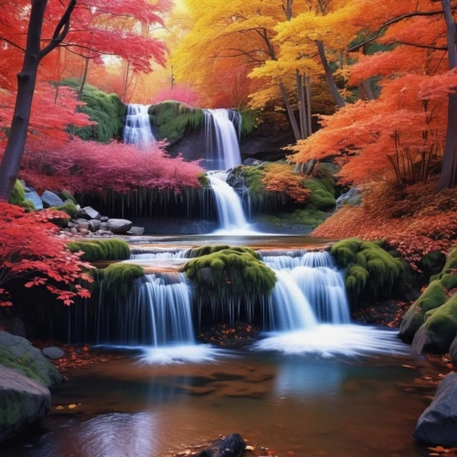 autumn in japan,beautiful japan,japan landscape,autumn scenery,autumn landscape,fall landscape,autumn background,autumn forest,colors of autumn,autumn idyll,beautiful landscape,splendid colors,colorful water,landscapes beautiful,japan garden,nature landscape,forest landscape,colorful background,flowing water,landscape background,Photography,General,Realistic