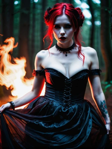 gothic woman,gothic fashion,fire-eater,fire siren,fire angel,sorceress,dark gothic mood,fire dancer,fire heart,vampire woman,fire eater,gothic portrait,the enchantress,fae,goth woman,queen of hearts,flame spirit,black widow,gothic style,fire devil,Photography,Artistic Photography,Artistic Photography 04