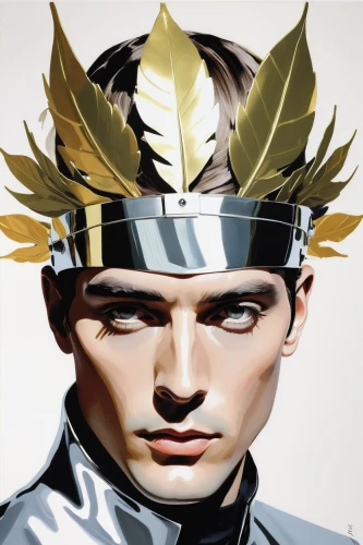 king crown,gold foil crown,gold crown,gray crowned,crown render,golden crown,golden mask,napoleon bonaparte,gold mask,laurel wreath,imperial crown,emperor,king caudata,kokoshnik,pickelhaube,twitch icon,crown cap,silver lacquer,prince of wales feathers,gold paint stroke,Art,Artistic Painting,Artistic Painting 24