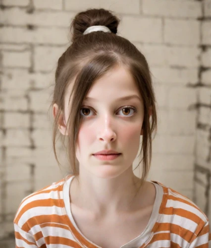 portrait of a girl,girl portrait,child portrait,pigtail,girl in t-shirt,young woman,child girl,the girl's face,girl in a long,girl studying,hair tie,doll's facial features,hair ribbon,teen,pretty young woman,hairtie,worried girl,hairstyle,tying hair,bun