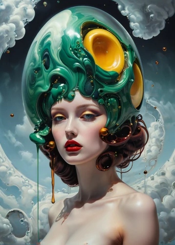 transistor,medusa,siren,fantasy portrait,heliosphere,dryad,fantasy art,celestial body,venus,world digital painting,nautilus,merfolk,sci fiction illustration,mystical portrait of a girl,moonflower,psyche,medusa gorgon,celestial chrysanthemum,menta,neptune,Conceptual Art,Daily,Daily 22