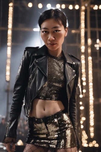 dua lipa,bolero jacket,songpyeon,see-through clothing,leather,leather jacket,asian vision,choker,black leather,miyeok guk,kaew chao chom,mulan,mt seolark,ziu,disco,siu yeh,asia,su yan,joy,phuquy,Photography,Natural