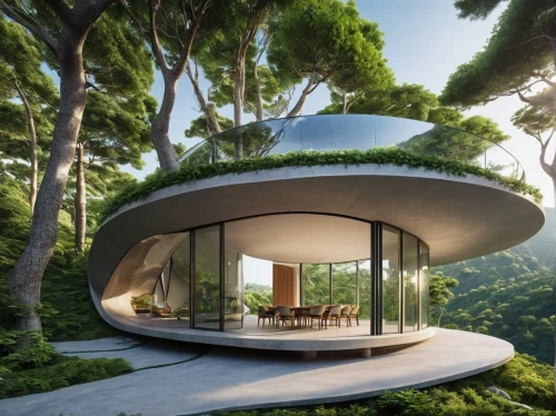 futuristic architecture,tree house,dunes house,house in the forest,tree house hotel,eco-construction,cubic house,eco hotel,treehouse,roof landscape,house in mountains,modern architecture,house in the mountains,tropical house,smart house,beautiful home,luxury property,modern house,cube house,summer house,Photography,General,Realistic