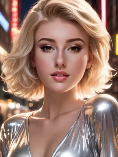 marylyn monroe - female,silver,realdoll,marilyn,blonde woman,barbie,the blonde in the river,blonde girl,cool blonde,airbrushed,hollywood actress,fashion vector,mary-gold,dazzling,chrystal,pixie-bob,blond girl,glamor,cosmetic brush,barbie doll