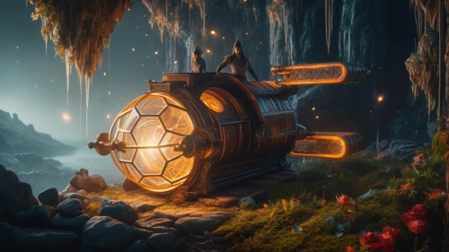 gas planet,nautilus,mining excavator,apiarium,terraforming,alien ship,collected game assets,futuristic landscape,trollius download,mushroom landscape,fungal science,development concept,game art,the vessel,concept art,airships,revolving light,mining facility,alien world,illuminated lantern,Photography,General,Fantasy