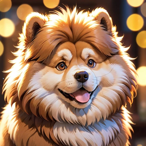 finnish lapphund,eurasier,swedish lapphund,dog illustration,tibetan spaniel,tibetan mastiff,german spitz,golden retriever,cheerful dog,pomeranian,tervuren,pet portrait,german spitz klein,german spitz mittel,chow chow,autumn icon,chow-chow,canidae,bearded collie,canine,Anime,Anime,Cartoon