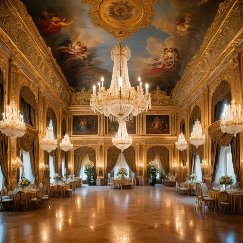 ballroom,royal interior,europe palace,ornate room,versailles,louvre,rococo,the palace,château de chambord,hall of nations,marble palace,entrance hall,the royal palace,palazzo,event venue,interior decor,royal castle of amboise,treasure hall,grand master's palace,hall,Photography,General,Natural