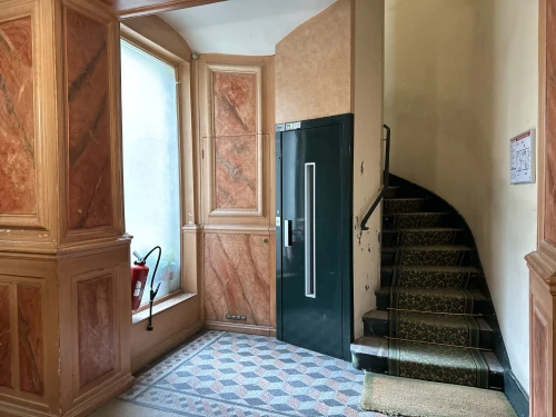 outside staircase,hallway space,house entrance,entrance hall,hallway,the threshold of the house,casa fuster hotel,circular staircase,winding staircase,doorway,assay office in bannack,hotel de cluny,home door,corridor,staircase,hotel hall,stairway,creepy doorway,wooden stairs,stairwell